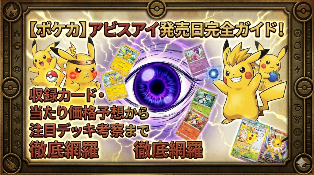 ポケカ】アビスアイ発売日完全ガイド！収録カード・当たり価格予想から